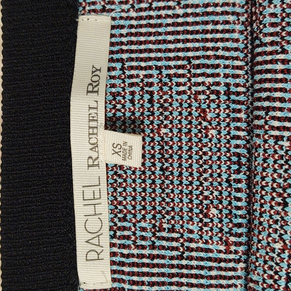 RACHEL Rachel Roy Multi Colored Mini Pencil Skirt Sz XS - Picture 5 of 7